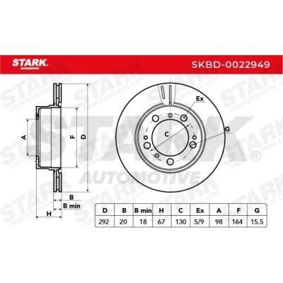 Brake Disc Stark SKBD-0022949 SKBD-0022949 - photo 5
