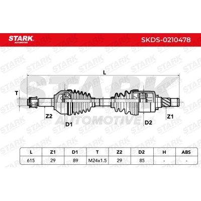Drive Shaft Stark SKDS-0210478 SKDS-0210478 - photo 8