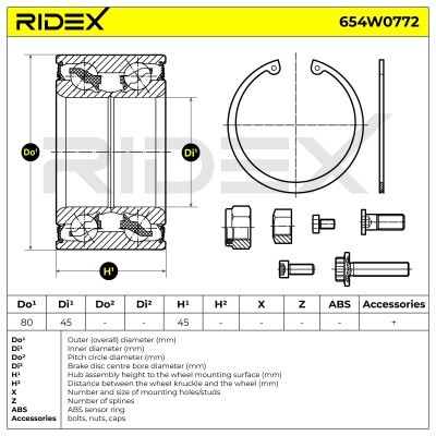 Wheel Bearing RIDEX 654W0772 654W0772 - photo 6