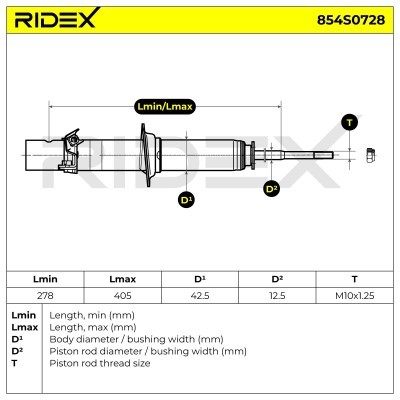 Shock Absorber RIDEX 854S0728 854S0728 - photo 8