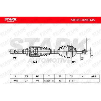 Drive Shaft Stark SKDS-0210415 SKDS-0210415 - photo 6