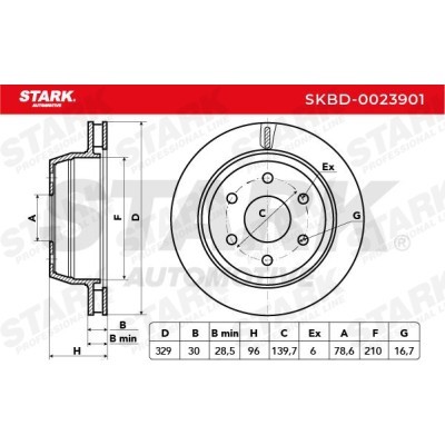 Brake Disc Stark SKBD-0023901 SKBD-0023901 - photo 6