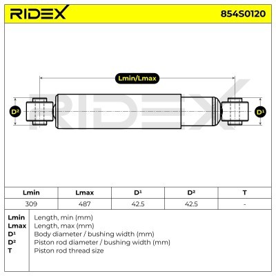 Shock Absorber RIDEX 854S0120 854S0120 - photo 7