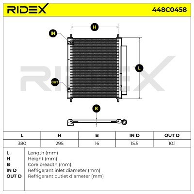 A/C condenser 448C0458 - photo 5