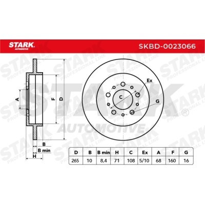 Brake Disc Stark SKBD-0023066 SKBD-0023066 - photo 3