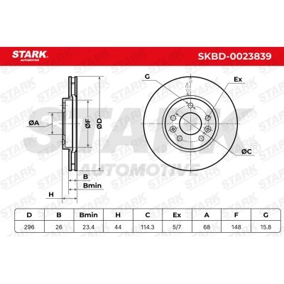Brake Disc Stark SKBD-0023839 SKBD-0023839 - photo 6