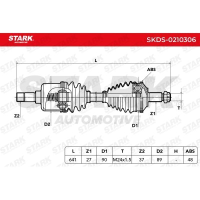 Drive Shaft Stark SKDS-0210306 SKDS-0210306 - photo 6