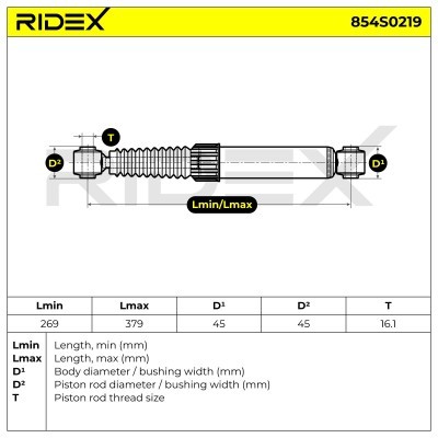 Shock Absorber RIDEX 854S0219 854S0219 - photo 7