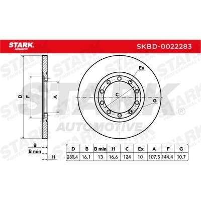 Brake Disc Stark SKBD-0022283 SKBD-0022283 - photo 5