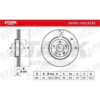 Brake Disc Stark SKBD-0023235 SKBD-0023235 - photo 5