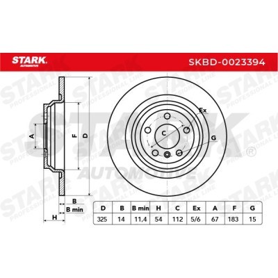 Brake Disc Stark SKBD-0023394 SKBD-0023394 - photo 5