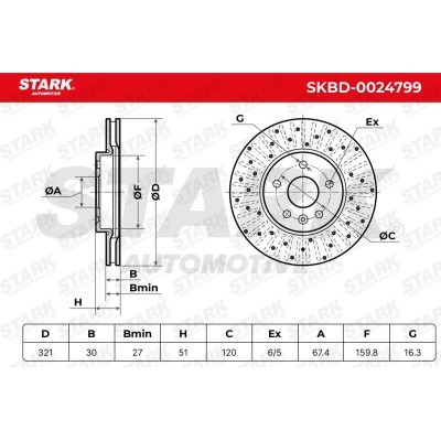 Brake Disc Stark SKBD-0024799 SKBD-0024799 - photo 5