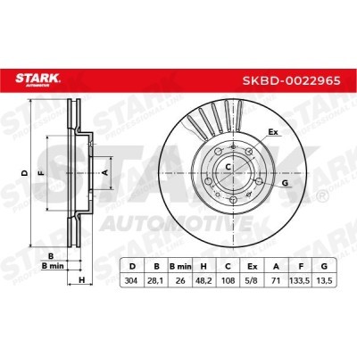 Brake Disc Stark SKBD-0022965 SKBD-0022965 - photo 5