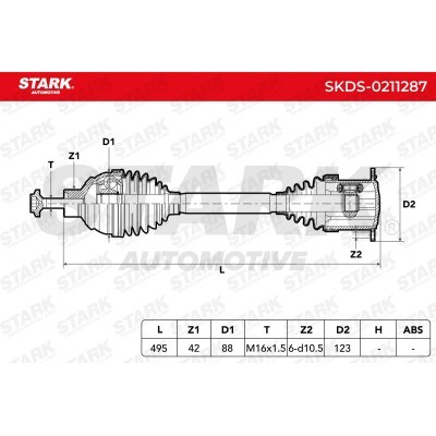 Drive Shaft Stark SKDS-0211287 SKDS-0211287 - photo 7