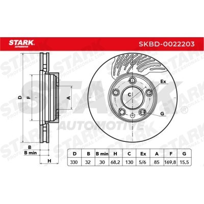 Brake Disc Stark SKBD-0022203 SKBD-0022203 - photo 7