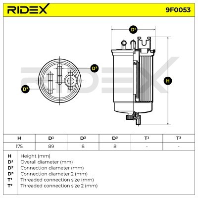 Fuel Filter RIDEX 9F0053 9F0053 - photo 6