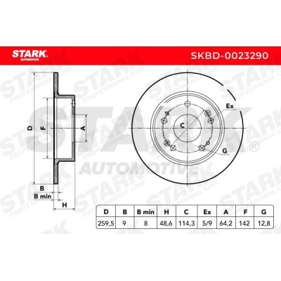 Brake Disc Stark SKBD-0023290 SKBD-0023290 - photo 3