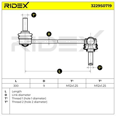 Stabilizer Link RIDEX 3229S0719 3229S0719 - photo 5