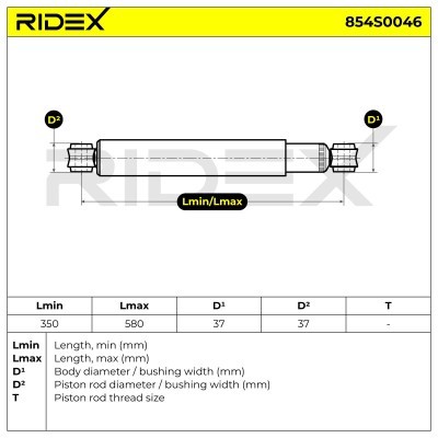 Shock Absorber RIDEX 854S0046 854S0046 - photo 8