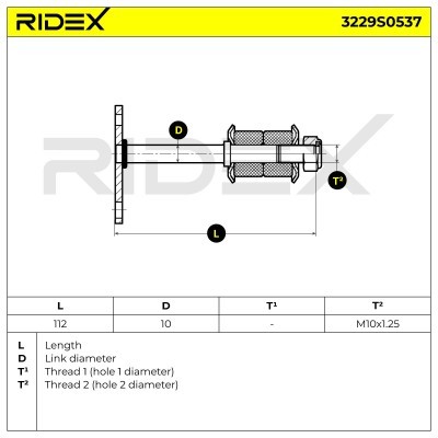 Stabilizer Link RIDEX 3229S0537 3229S0537 - photo 5