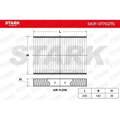 Cabin Air Filter Stark SKIF-0170275 SKIF-0170275 - photo 3
