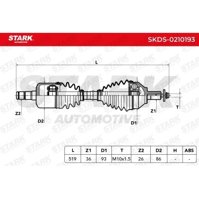 Drive Shaft Stark SKDS-0210193 SKDS-0210193 - photo 7