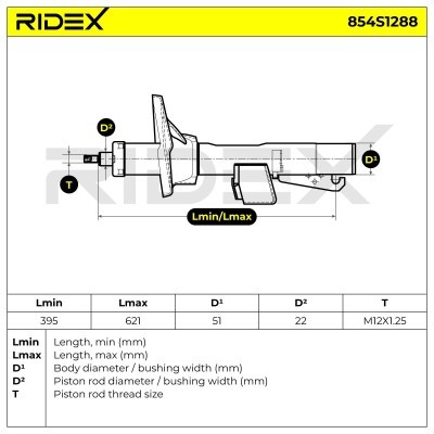 Shock Absorber RIDEX 854S1288 854S1288 - photo 8