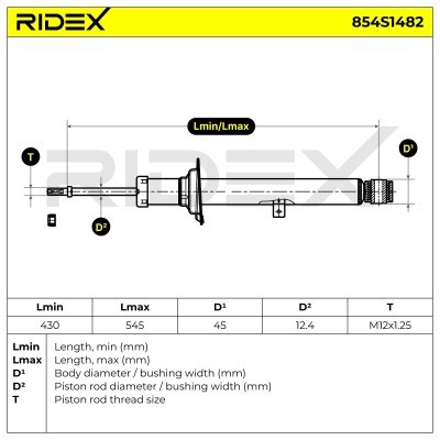 Shock Absorber RIDEX 854S1482 854S1482 - photo 8