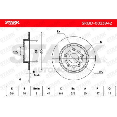 Brake Disc Stark SKBD-0023942 SKBD-0023942 - photo 7