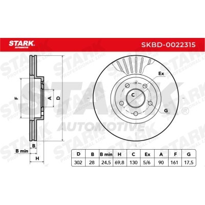 Brake Disc Stark SKBD-0022315 SKBD-0022315 - photo 4