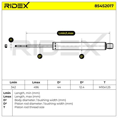 Shock Absorber RIDEX 854S2017 854S2017 - photo 6