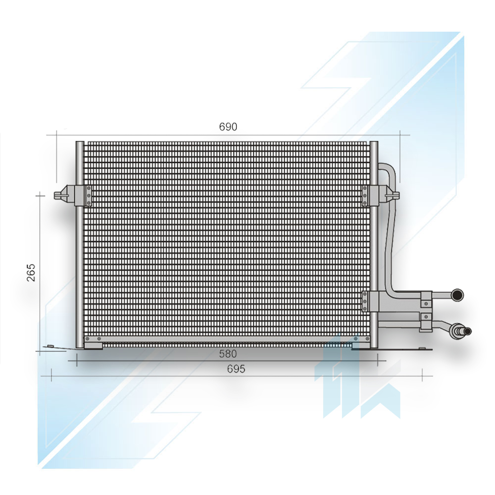 Condenser for Ford Mondeo I  1993 - 1996 210FRMND10 - photo 1