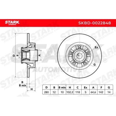 Brake Disc Stark SKBD-0022848 SKBD-0022848 - photo 6