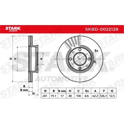 Brake Disc Stark SKBD-0022128 SKBD-0022128 - photo 5