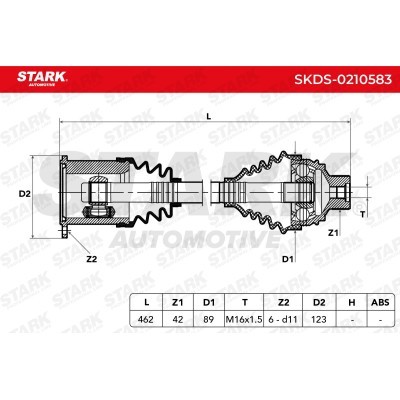 Drive Shaft Stark SKDS-0210583 SKDS-0210583 - photo 8