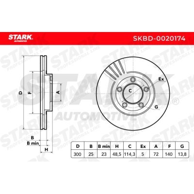 Brake Disc Stark SKBD-0020174 SKBD-0020174 - photo 7