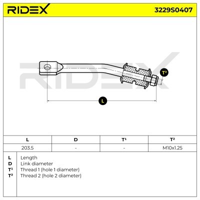 Stabilizer Link RIDEX 3229S0407 3229S0407 - photo 5
