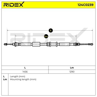 Cable Pull, Parking Brake RIDEX 124C0239 124C0239 - photo 6