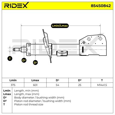 Shock Absorber RIDEX 854S0842 854S0842 - photo 5
