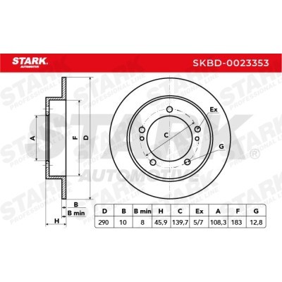 Brake Disc Stark SKBD-0023353 SKBD-0023353 - photo 5