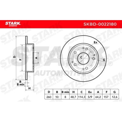 Brake Disc Stark SKBD-0022180 SKBD-0022180 - photo 7