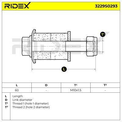 Stabilizer Link RIDEX 3229S0293 3229S0293 - photo 3
