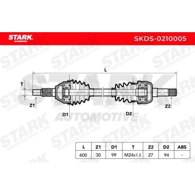 Drive Shaft Stark SKDS-0210005 SKDS-0210005 - photo 6