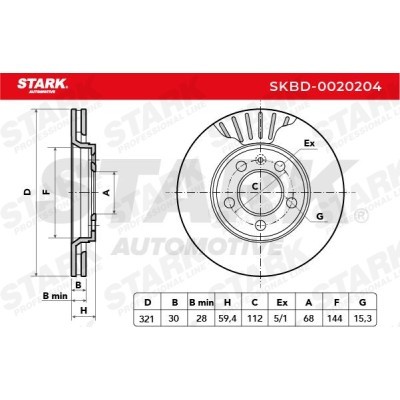 Brake Disc Stark SKBD-0020204 SKBD-0020204 - photo 7