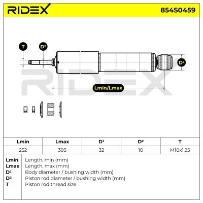 Shock Absorber RIDEX 854S0459 854S0459 - photo 4