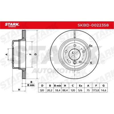 Brake Disc Stark SKBD-0022358 SKBD-0022358 - photo 3