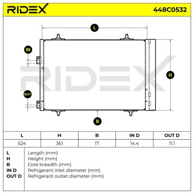 A/C condenser 448C0532 - photo 7