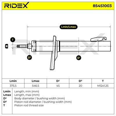 Shock Absorber RIDEX 854S1003 854S1003 - photo 5