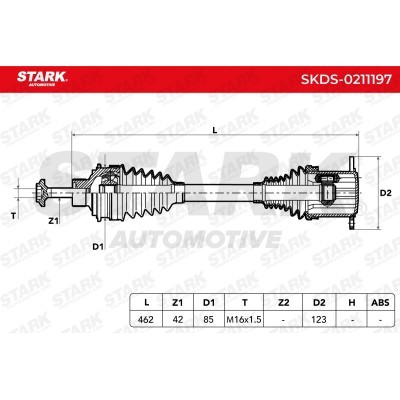 Drive Shaft Stark SKDS-0211197 SKDS-0211197 - photo 3