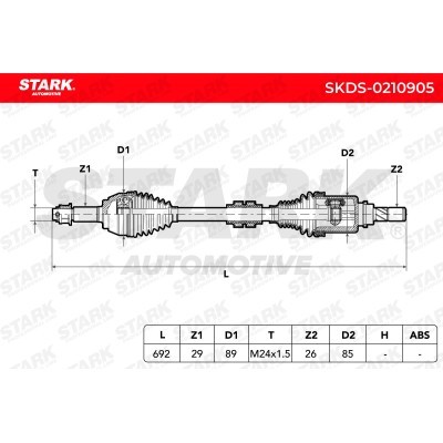 Drive Shaft Stark SKDS-0210905 SKDS-0210905 - photo 3